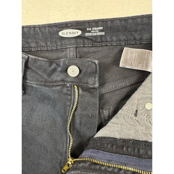 Old Navy Women's O.G. Straight Jeans High Rise Secret-Slim Pockets Blue Size 12 - Picture 3 of 10